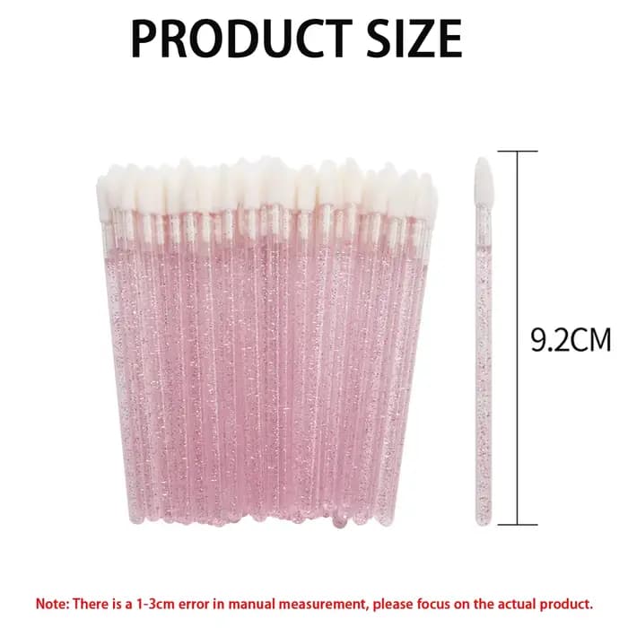 Brosse à lèvres en cristal, applicateur de brillant à lèvres, baguettes, vente en gros pour Kits d'o