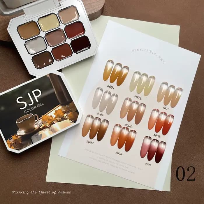 Colle à vernis à ongles de couleur unie, 9 grilles, haute saturation, épais nickel é, création artis