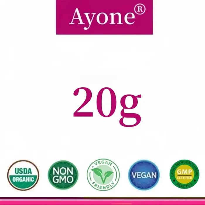 Poudre d'acide hyaluronique 99%, faible poids moléculaire, hydratant et blanchissant, ingrédients co