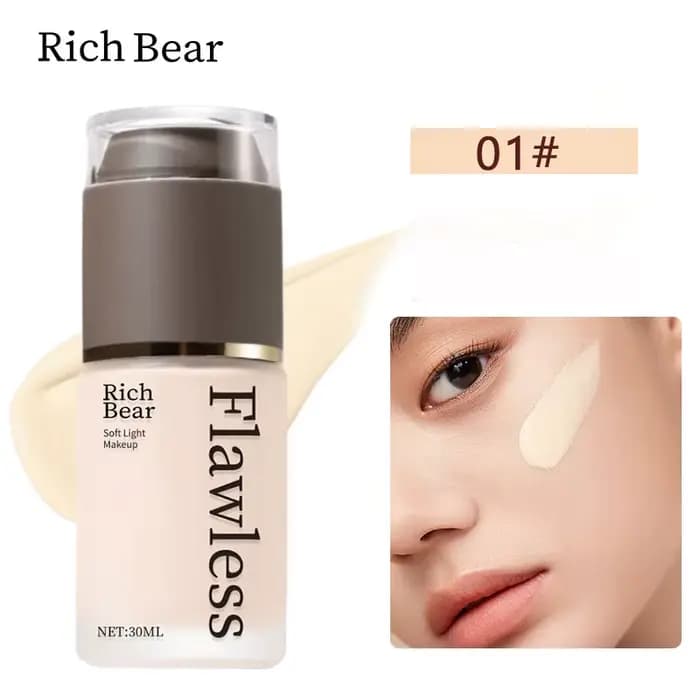 Fond de teint longue tenue Soft Glow, fini mat naturel, imperméable, cosmétique couvrant, cadeau de 