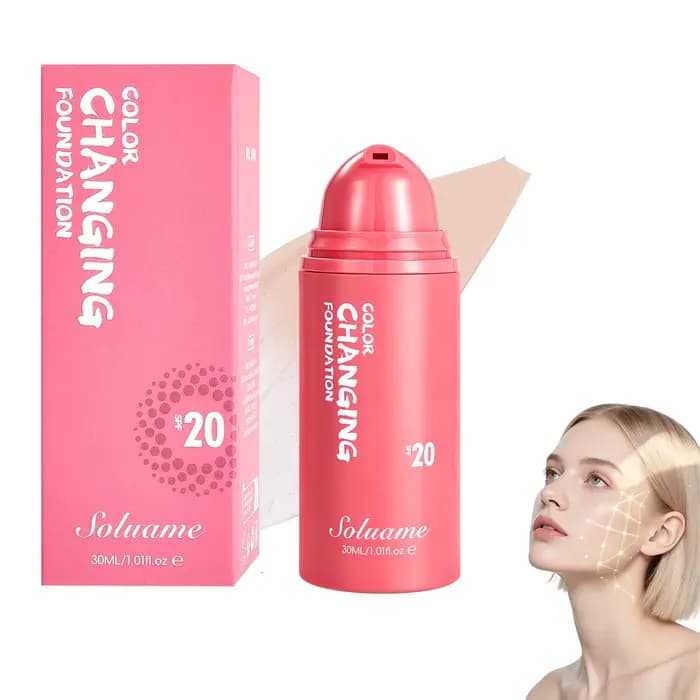 Fond de teint changeant de couleur SPF 20, maquillage pour le visage, 30 ml, couvrance impeccable, f