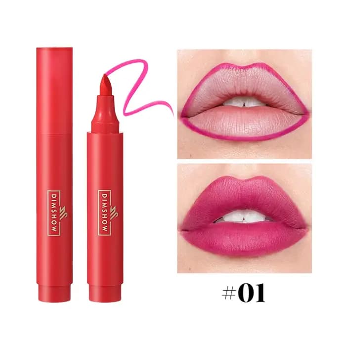 Stylo marqueur de teinture pour les lèvres, teinte liquide, imperméable, longue durée, hydratant, sa
