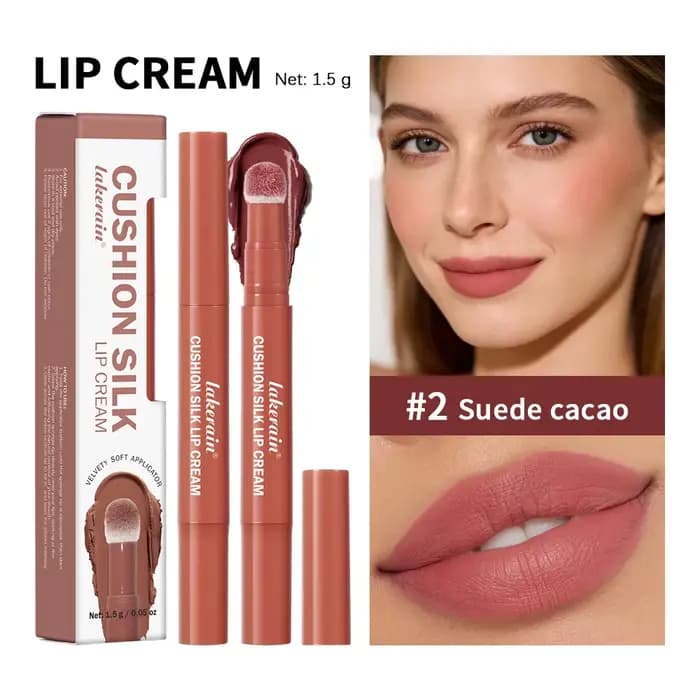 Teinture à lèvres Crème à lèvres Air Cushion 2 en 1 Lèvres & Blush Imperméable Mat Vernis à lèvres R