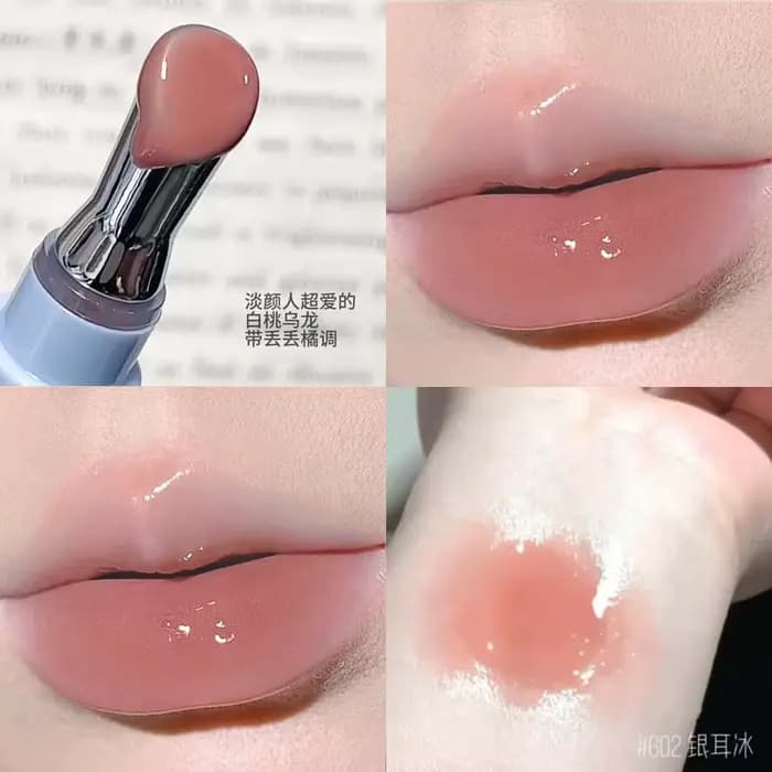 Gloss à lèvres effet miroir HERORANGE, gloss à lèvres hydratant longue durée, adapté à tous les type