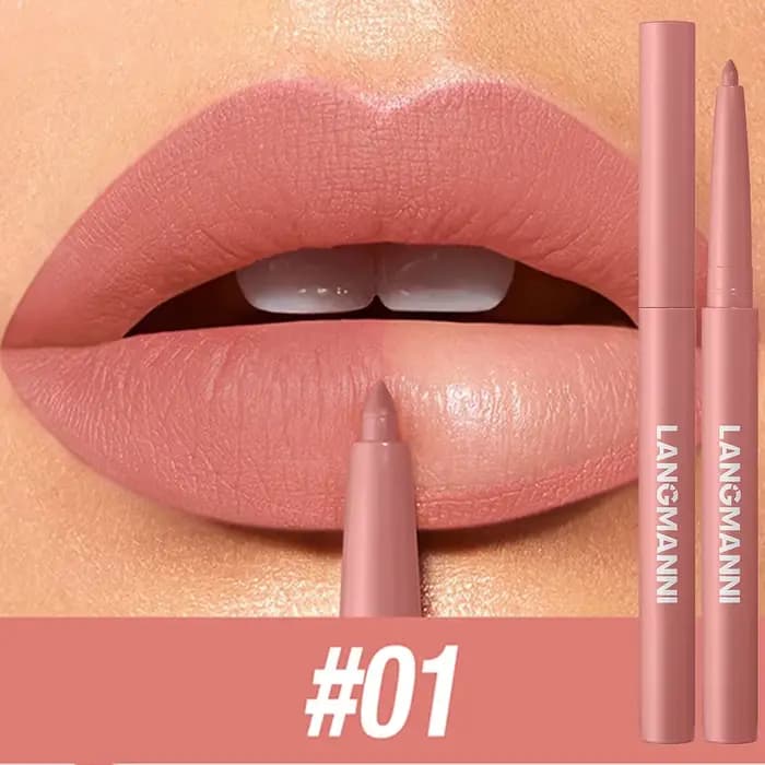 LANGMANNI – stylo à lèvres velours mat, Sexy, imperméable, soyeux, Contour naturel, tasse antiadhési