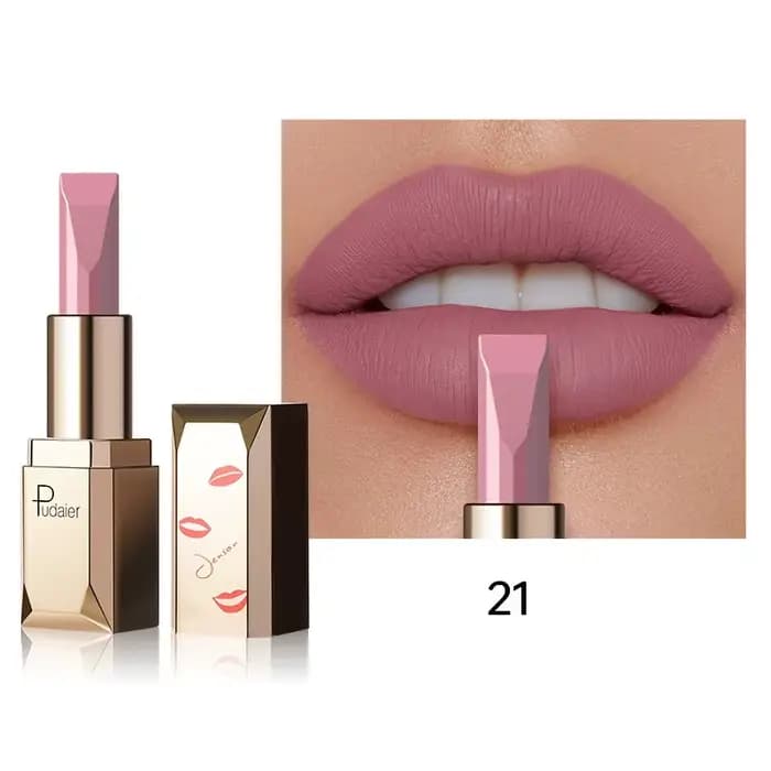 Rouge à lèvres velours soyeux mat, durable, imperméable et résistant à la transpiration, adapté au m