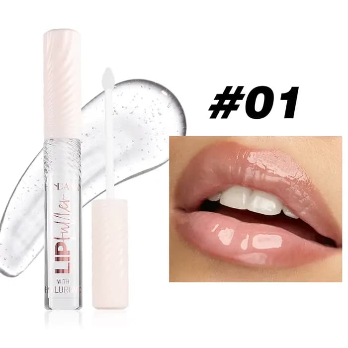 Gloss à lèvres miroir HANDAIYAN à l'acide hyaluronique, rouge à lèvres nacré hydratant longue tenue