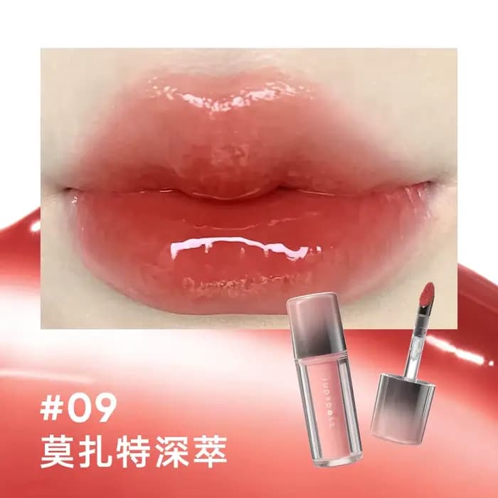 Judydoll Ice Watery Lip Gloss-Gen 2 : ressemblant à miroir, hydratant, hydratant, infusé à l'essence