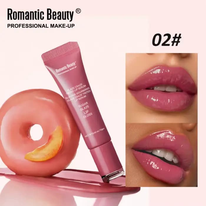 Gloss à lèvres nacré hydratant effet brillant, gloss volumisant 3D hydratant pour maquillage quotidi
