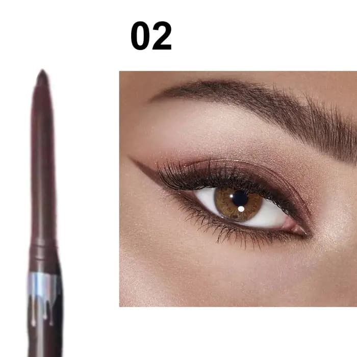 Crayon Eyeliner Gel imperméable noir marron, Ultra-fin, mat, lisse, séchage rapide, sans taches, fac