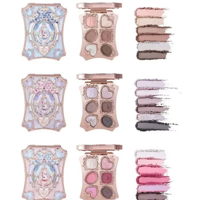Palette de fards à paupières Flower Knows Garden Matte Pearlescent Powder Fine Six Color, contour, l