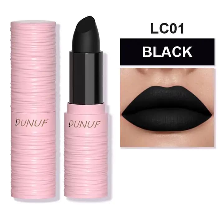 Rouge à lèvres mat, 6 couleurs, imperméable, longue durée, cosmétique, blanc, bleu, vert, noir, maqu