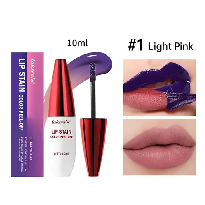 Rouge à Lèvres Naturel Effet Brume Peel-off, Gloss Mat Longue Durée, Rouge à Lèvres Mat Peel-off Imp