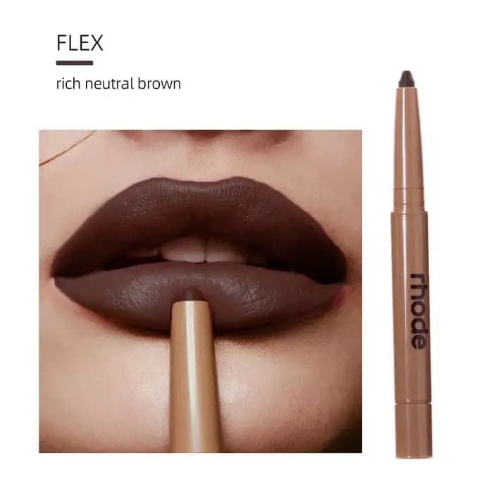 Rhod Skin Peptide Lip Shape Pen, Crayon à lèvres longue tenue, Crayon teinté pour les lèvres, Rouge 