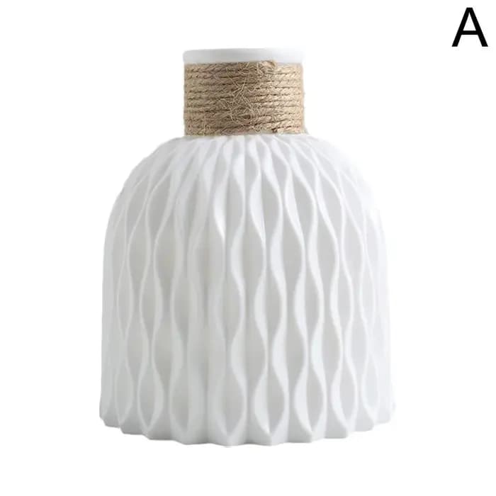 Vase à fleurs en plastique avec UL, pot de fleurs bricolage, porcelaine de salon, articles de fleurs