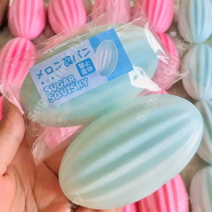 Jouet anti-stress Kawaii en forme de melon, en PU souple, à remontée lente, type Mochi, pour la déco