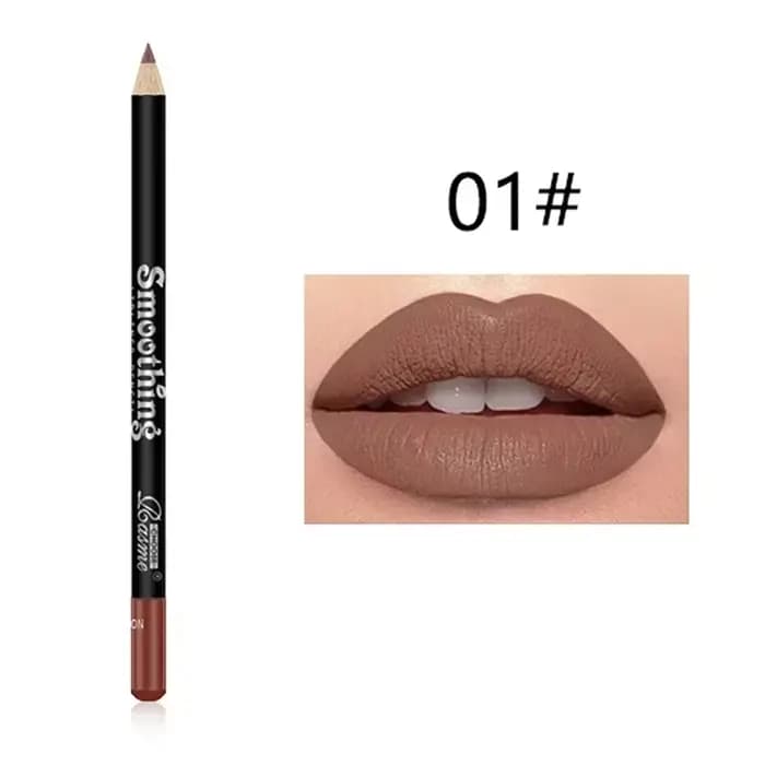 Crayon longue durée imperméable à l'eau, crayon repulpant, rouge à lèvres marron naturel, maquillage