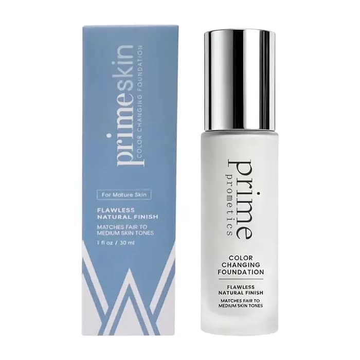 Fond de Teint Hydratant 30ml à Changement de Couleur pour Peaux Matures, à la Niacinamide, Base de M