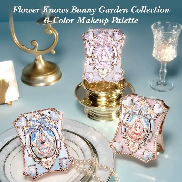 [NOUVEAU] Palette de maquillage 6 couleurs Flower Knows Bunny Garden Collection