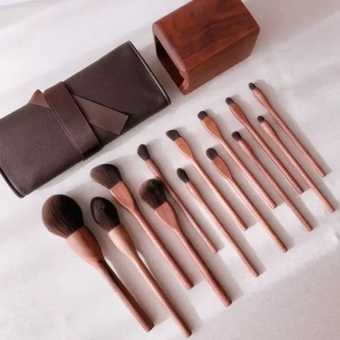 Ensemble de pinceaux de maquillage de Style Vintage chinois, poudre cosmétique, Blush, fond de teint