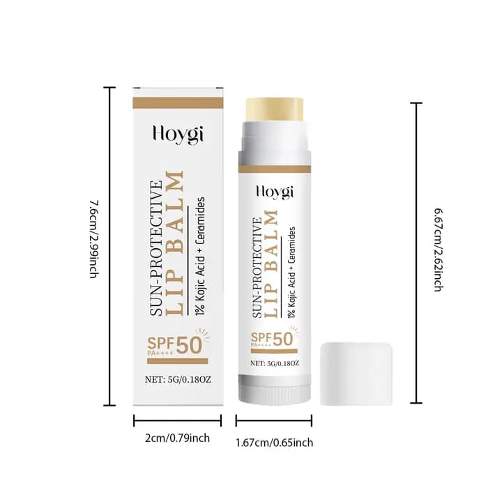 Baume à lèvres de protection solaire SPF50 +, protection solaire hydratante, estompe les lignes des 