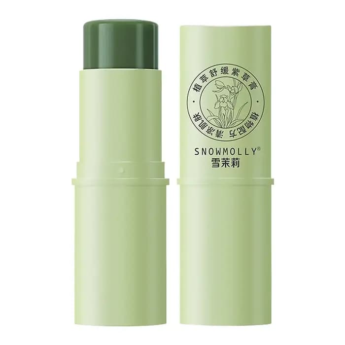 Baume Apaisant Snowmolly Lithospermum en Stick – Hydratant Rafraîchissant, Doux pour la Peau, Portab