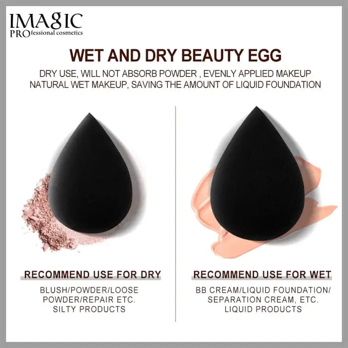IMAGIC – éponge de maquillage, bouffante cosmétique pour fond de teint, crème correctrice de beauté,