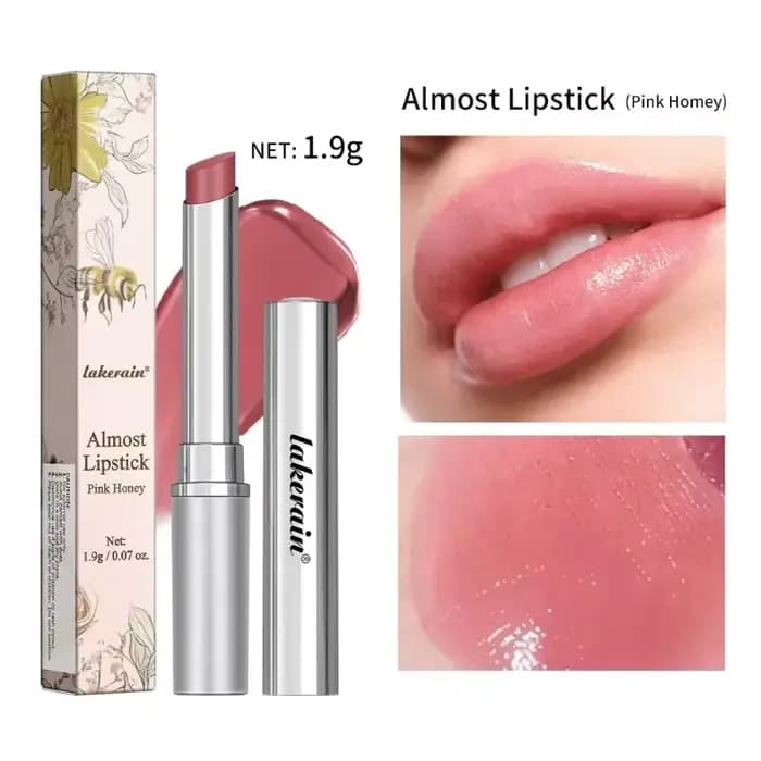 Baume à lèvres teinté rose au miel, puissant repulpeur de lèvres, élimine les lèvres foncées, exfoli