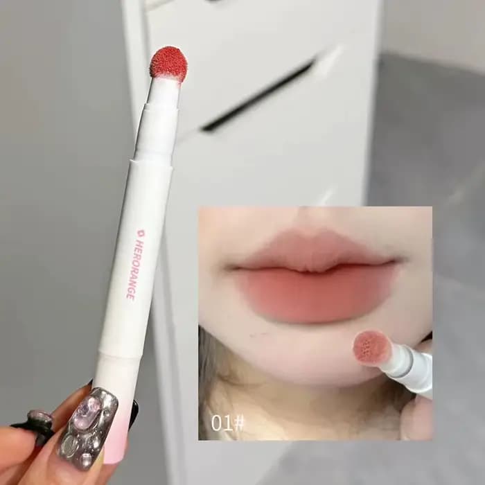 Rouge à lèvres liquide velours moelleux, glaçage doux, crème nue, mat, Pigment rouge Rose, imperméab