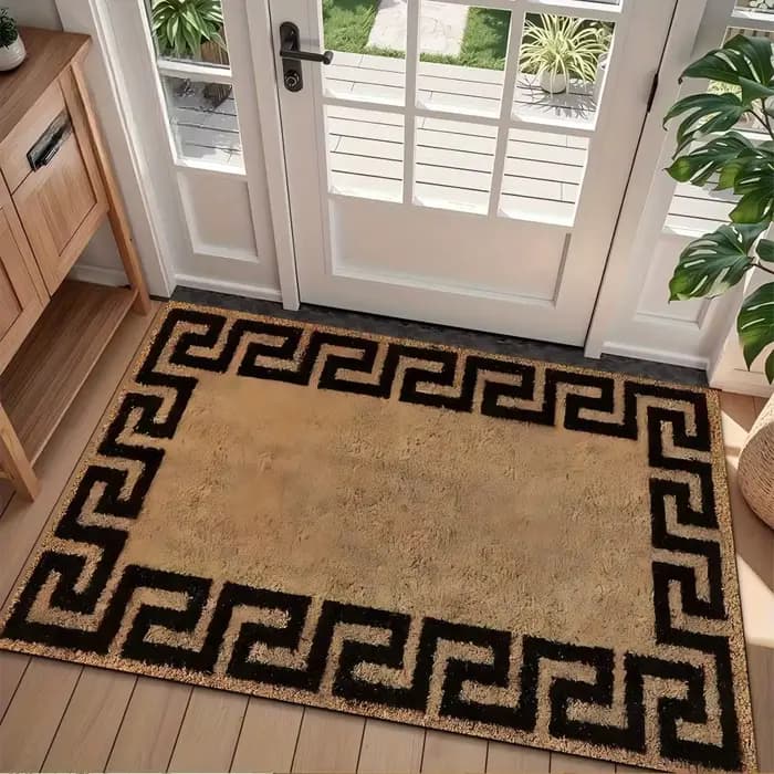 Paillasson à motif grec, un tapis d'entrée minimaliste pour la maison, adapté aux salons, chambres, 