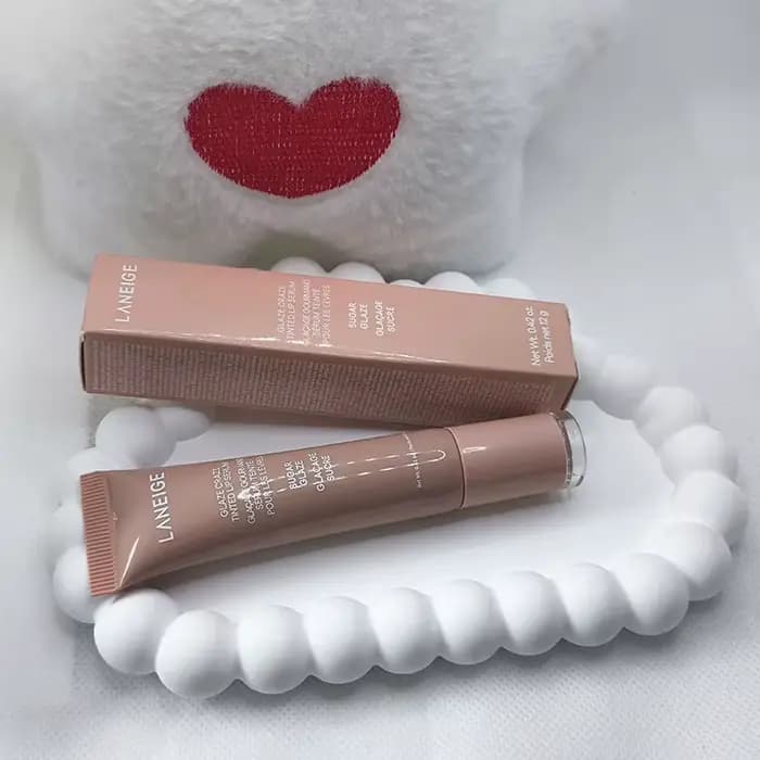 Laneige Donut Strawberry Sugar Lip Gloss, Gloss repulpant pour les lèvres, Huile à lèvres, Baume hyd