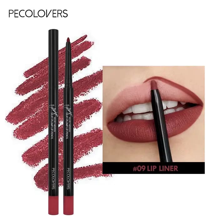 Crayon à lèvres mat imperméable, teinte rouge Contour, rouge à lèvres longue durée, tasse antiadhési