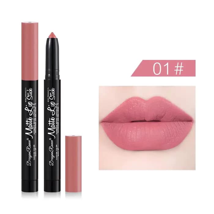 Crayon à lèvres mat 12 couleurs, maquillage Labial, durable, marron, stylo bâton étanche, cosmétique