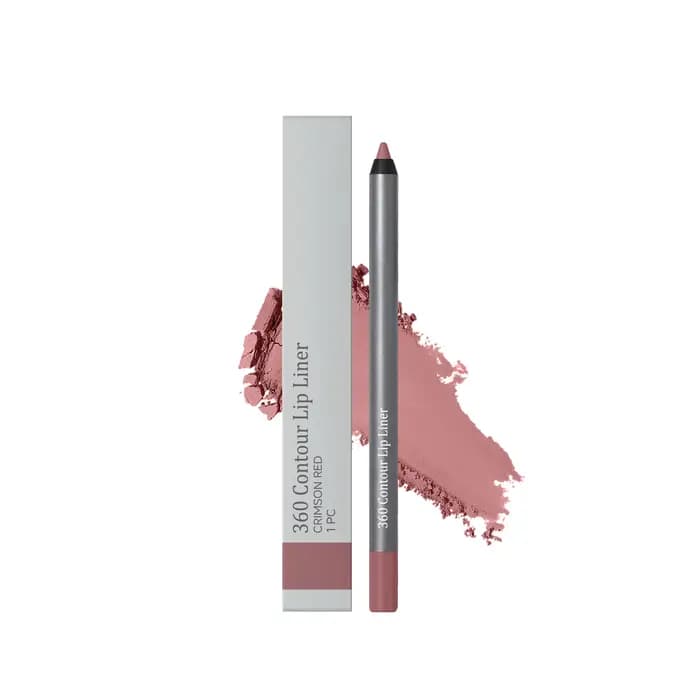 Crayon à lèvres rouge rosé au toucher lisse, s'applique uniformément pour façonner des lèvres tridim