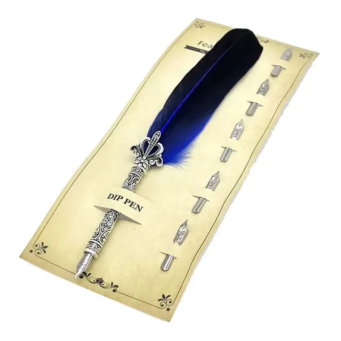 Stylo à plume rétro multicolore, outils d'écriture, cadeau, fournitures scolaires et de bureau, 1 pi