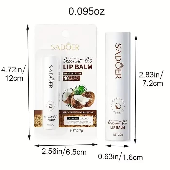 Baume à lèvres à la noix de coco - Nourrissant et hydratant longue durée pour hommes et femmes - Soi