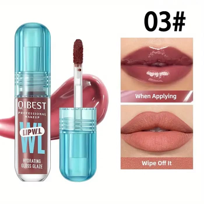 Vernis à lèvres miroir hydraté, rendu des couleurs longue durée, pas facile à décolorer, miroir Dudu