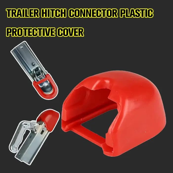 Accessoires de modification pour remorques et camping-cars : Cache-rotule de connexion en plastique rouge, protection pour connecteur, pièces de modification