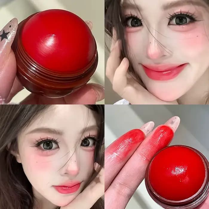Boules de fard à joues rouge à haute teneur en pigments