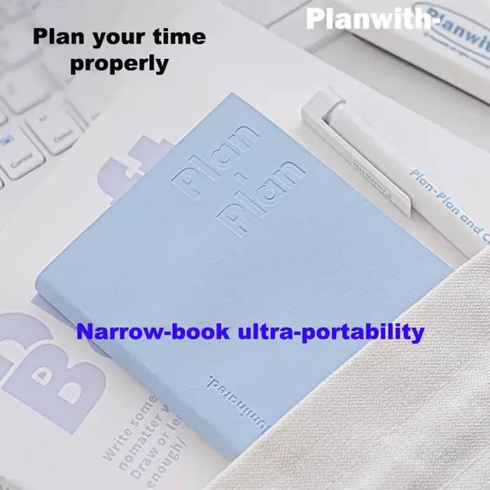 Planwith To Do List Bloc-notes sans daté pour planificateur quotidien, bloc-notes pour organisateur de liste de contrôle des tâches pour le travail et l'étude avec autocollants ABC