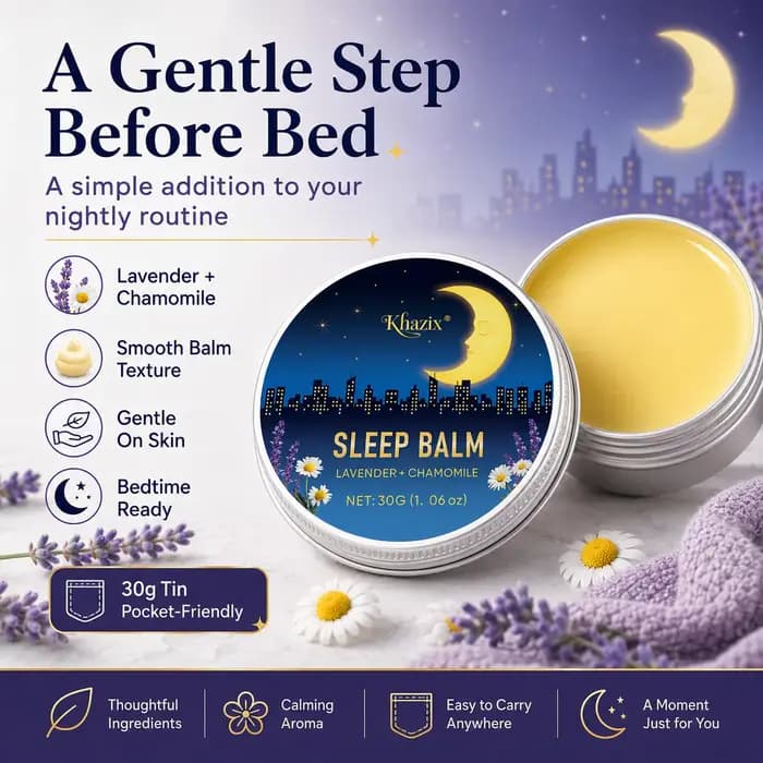 Baume de Nuit Apaisant 30g à la Lavande et à la Camomille – Arôme Relaxant