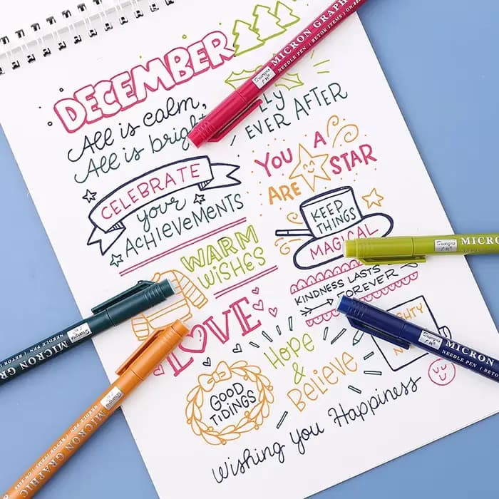 12 couleurs 0.5 Micro, ensemble de stylos à fineliner, stylo à pointe Fine, multi-liner, croquis, Anime, illustration d'artiste/dessin technique
