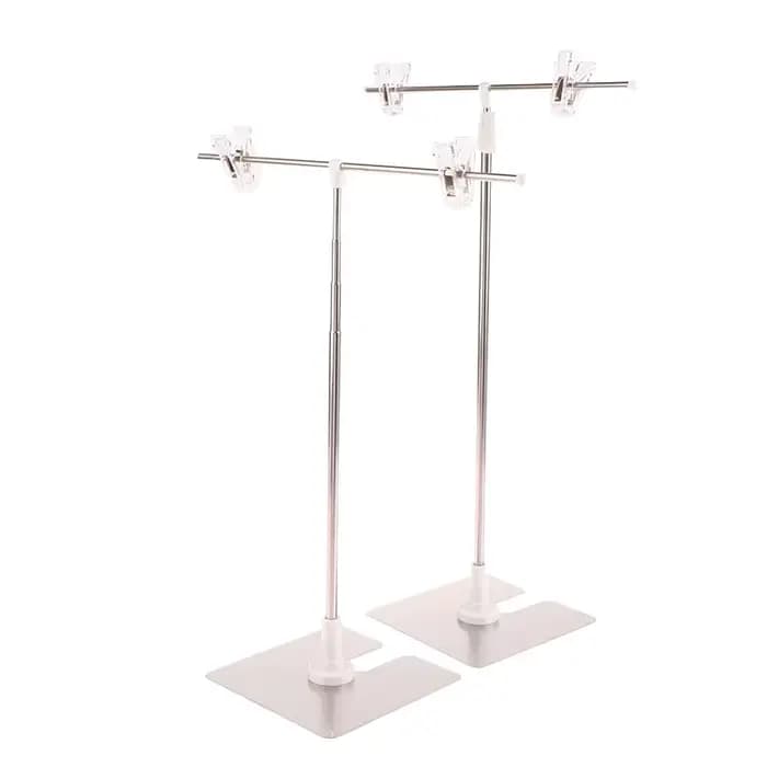 Support d'affichage pour affiches en forme de T, cadre de fond, support de clip publicitaire, accessoires vidéo, accessoires de photographie, support de toile de fond