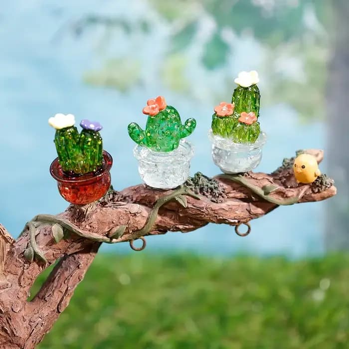 Simulation créative de plante quantique, décor transparent, décoration d'ordinateur de voiture charnue, ornements, artisanat décoratif, accessoires pour la maison