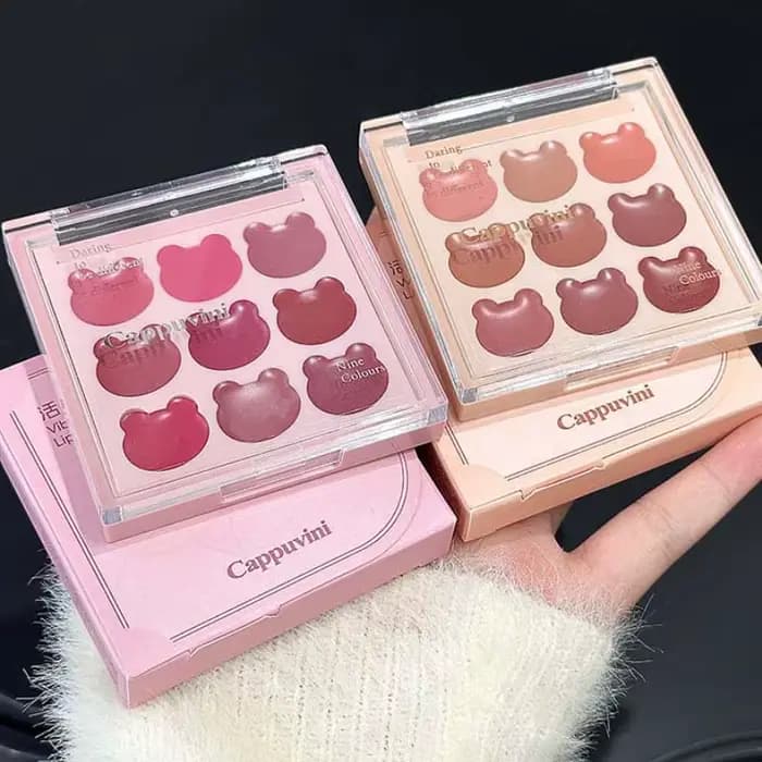 Cappuvini Mousse à lèvres velours 9 couleurs – Finition mate et naturelle