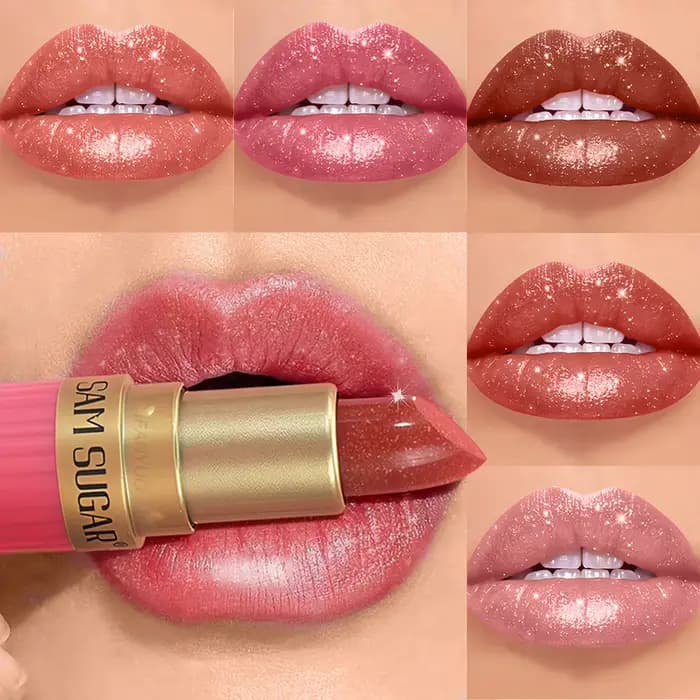 Rouge à lèvres à paillettes diamant