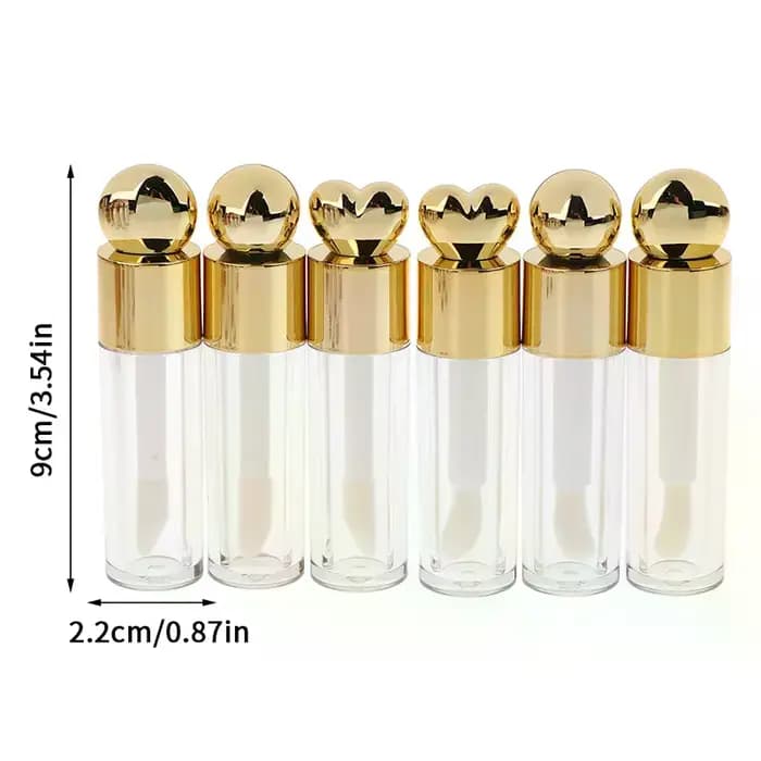 Tube de brillant à lèvres galvanisé de 5ml