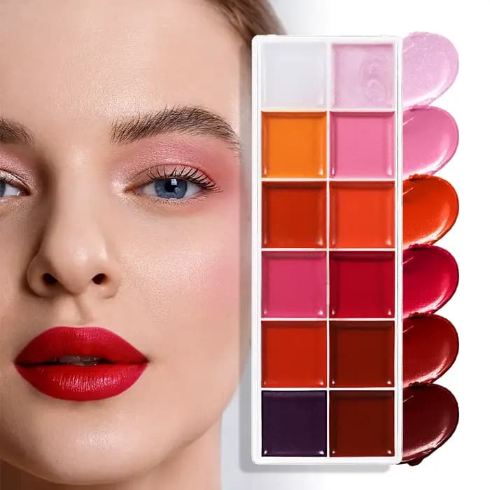 Palette de rouge à lèvres POPFEEL 12 couleurs