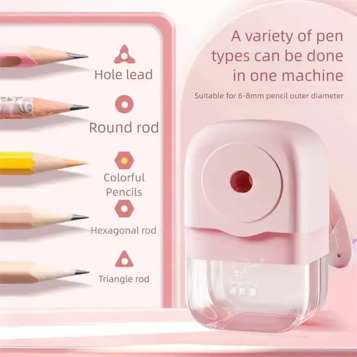 Taille-crayon créatif Kawaii, papeterie mignonne pour enfants, adultes, fournitures de bureau et scolaires, accessoire unique