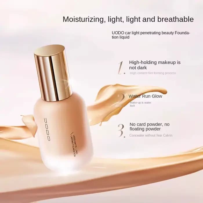 UODO fond de teint liquide peau sèche hydratant contrôle de l'huile couverture complète longue durée maquillage coréen